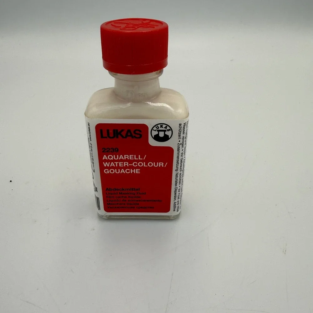 Lukas 2239 Liquid Masking Fluid Frisket for Watercolor Gouache Airbrush 50ml